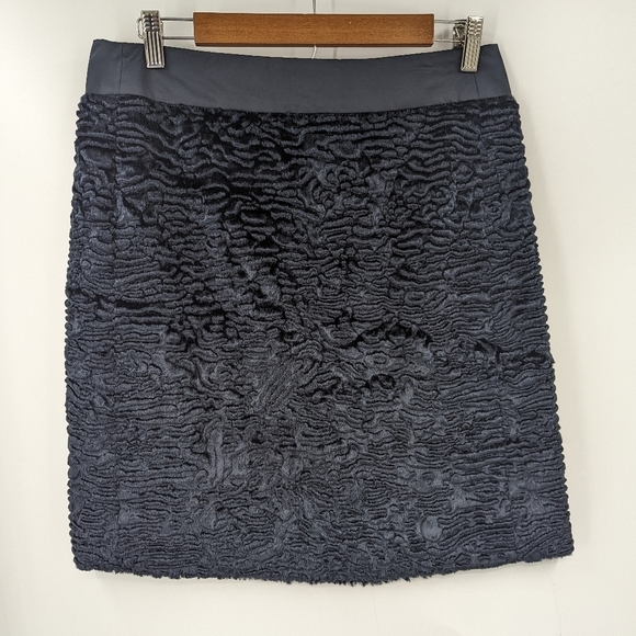 MaxMara Dresses & Skirts - Max Mara Faux Fur Black Lux Skirt